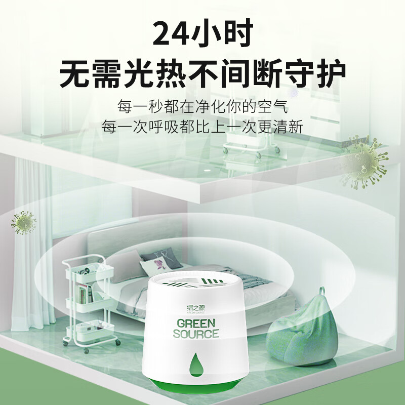绿之源(GREEN SOURCE) 除醛魔盒220g/罐高清大图