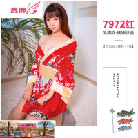 日系和服套装性感情趣内衣印花制服用品透视诱惑女衣服骚 费琳