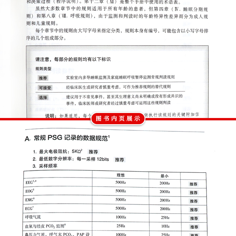 [正版]美国睡眠医学会睡眠及其相关事件判读手册 规则、术语和技术规范2.3版高和殷光中适合从事睡眠相关科学领域临床和基础高清大图