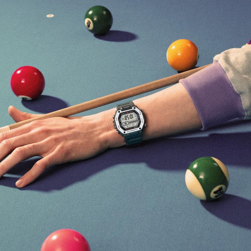 卡西欧(CASIO)卡西欧G Shock系列绿金数字防水防震男士石英手表高清大图