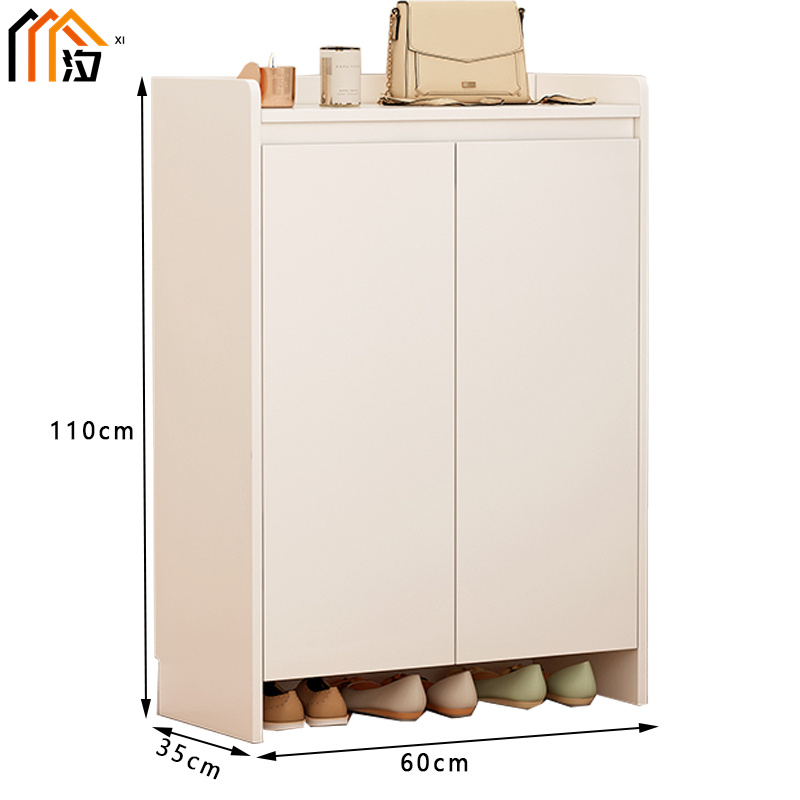 汐 木质鞋柜 暖白色 个高清大图