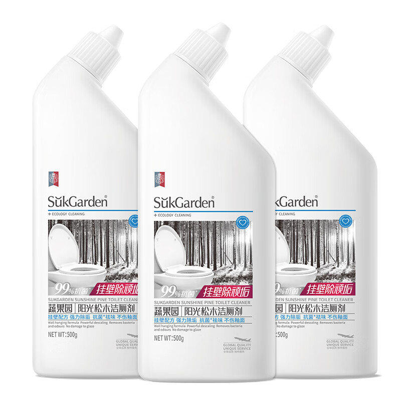“SukGarden蔬果园阳光松木洁厕剂(3瓶线下) 500g*3 ”高清大图