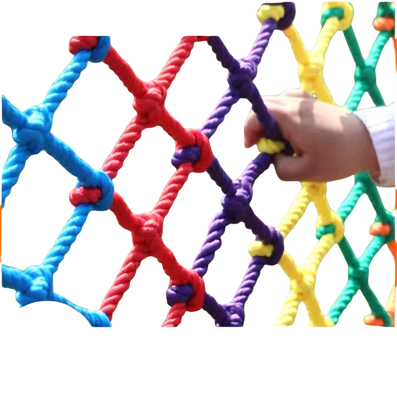 日目 彩色尼龙网 绳粗10mm/平方米高清大图