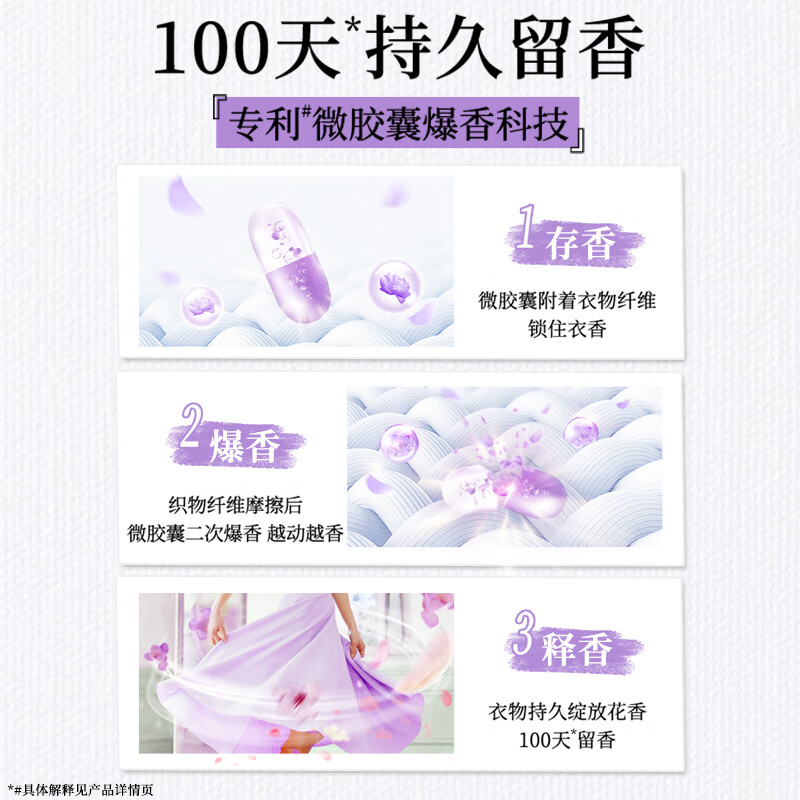 金纺洗衣留香珠香草+雪松木200g 持久留香 除菌除螨除臭柔顺护色||高清大图