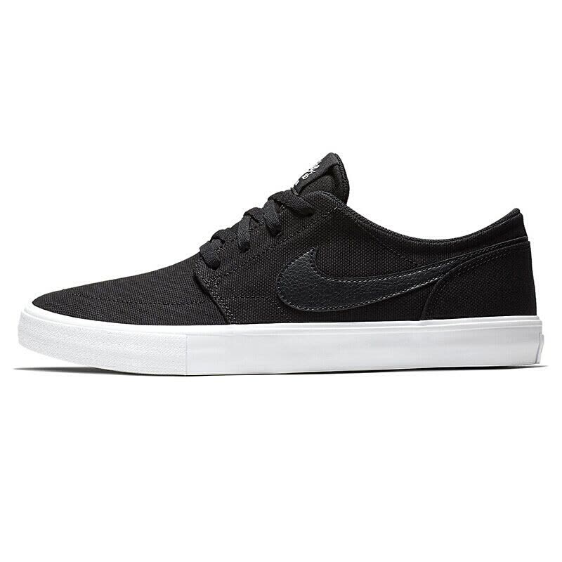 NIKE耐克男女鞋新款SB CLUTCH 黑白运动休闲街头潮流低帮帆布鞋板鞋轻便透气880268-004 Z图片