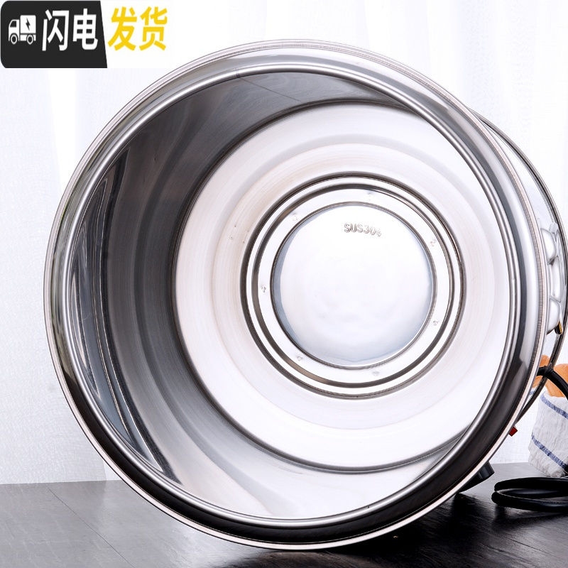 三维工匠商用不锈钢电热双层保温蒸煮桶开水桶煮面炉煮粥桶恒温电汤桶 80(单龙头)级版304不粘盘需接空气开饭盒/提锅高清大图