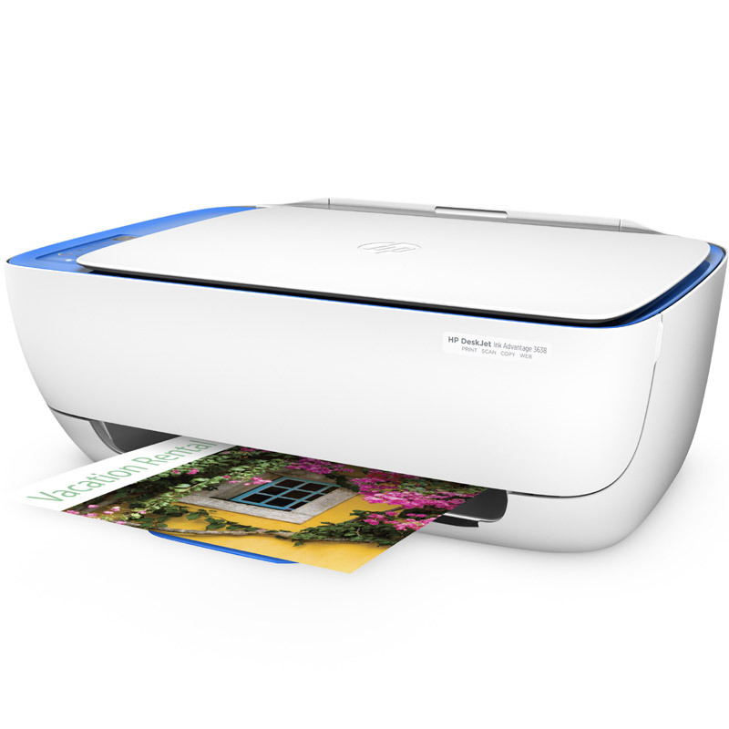 惠普（HP）DeskJet 3638 彩色喷墨一体机（打印 复印 扫描）