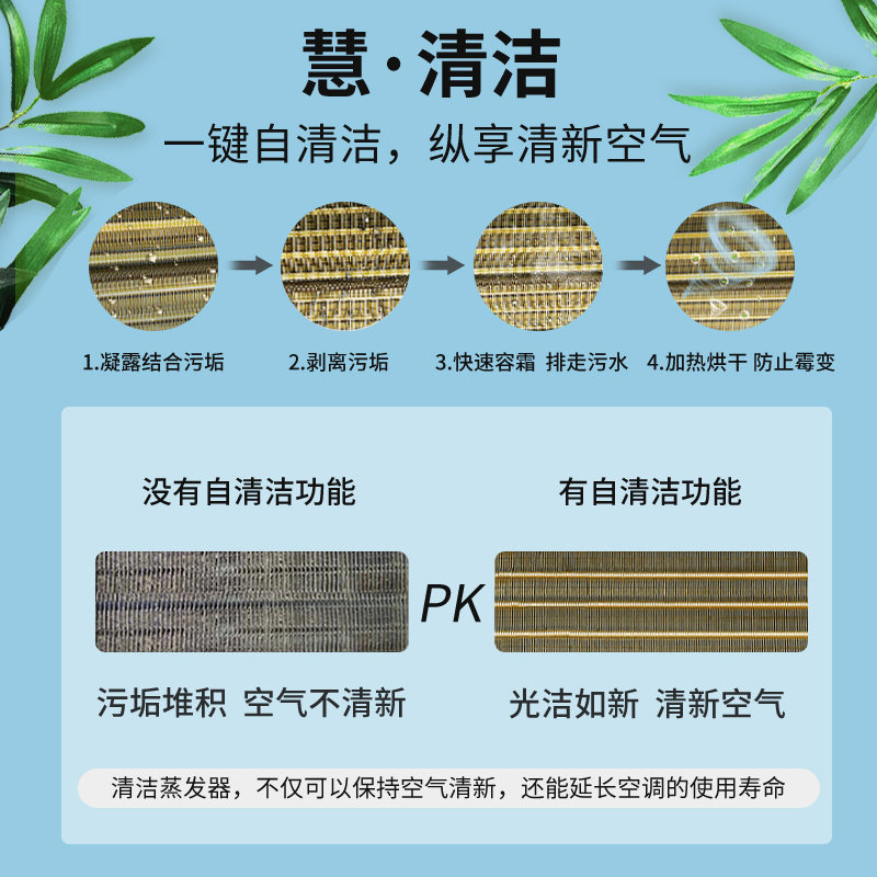 新飞空调1.5匹变频三级能效冷暖挂机快速制冷制热KFR-35GW/HFC1-XB3(含基础安装)