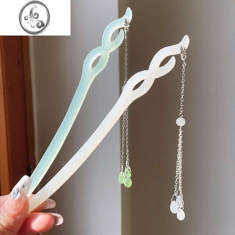 jimi中国风仙气发张簪子汉服流苏发簪女高级感盘发简约现代发钗子头饰