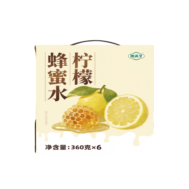 钿满堂柠檬蜂蜜水360g*6瓶/箱高清大图