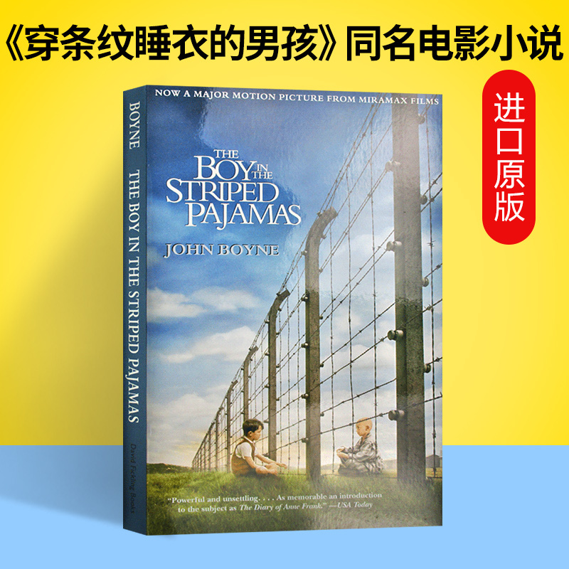 穿条纹睡衣的男孩 精装纪念版 [正版]穿条纹睡衣的男孩 英文原版小说 The Boy in the Striped Pa