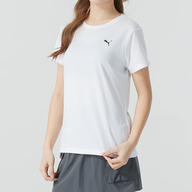 彪马（PUMA）短袖女装透气运动休闲上衣健身跑步训练服T恤衫528393-02 ZP高清大图