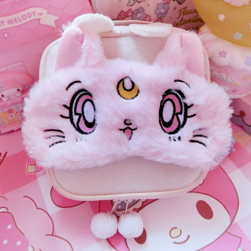 尤物少猫眼罩 少女心粉嫩居家眼袋 旅行遮光_眼睛罩