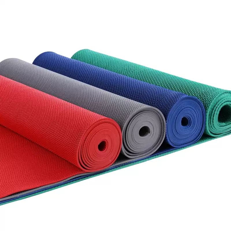 易企采 1.6米宽*15米长 PVC塑料镂空防滑地垫车间地板脚垫 单位:卷高清大图