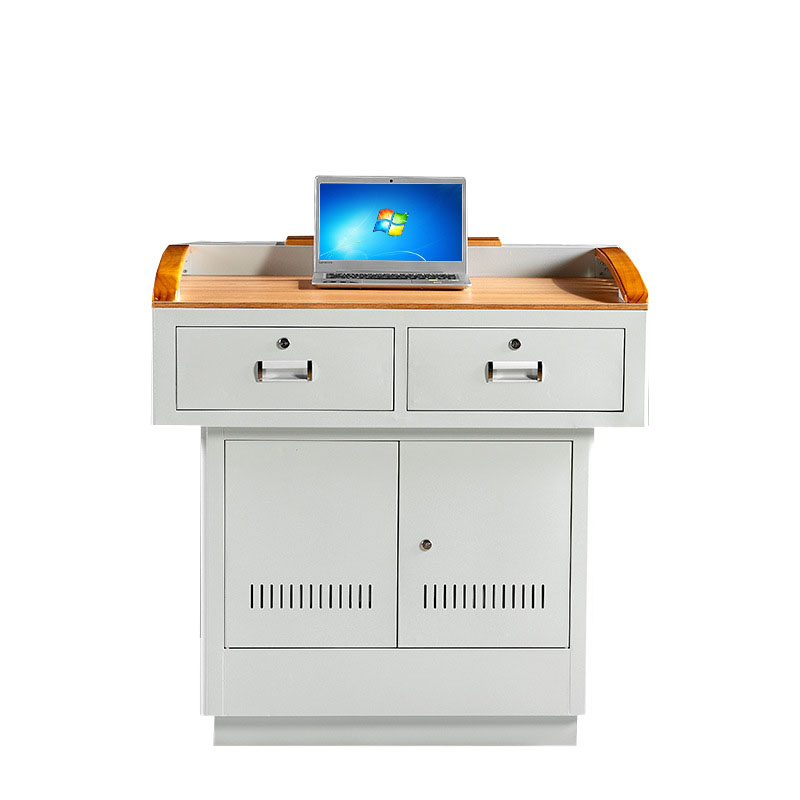 戴劲 多媒体演讲桌班班通讲台中控讲桌电教桌多功能讲桌 款二木制面