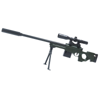 四创 儿童玩具 吃鸡AWM98kM24狙击水弹枪仿真玩具手枪绝地荒野求生刺激战场游戏同款户外射击玩具AWM绿72cm