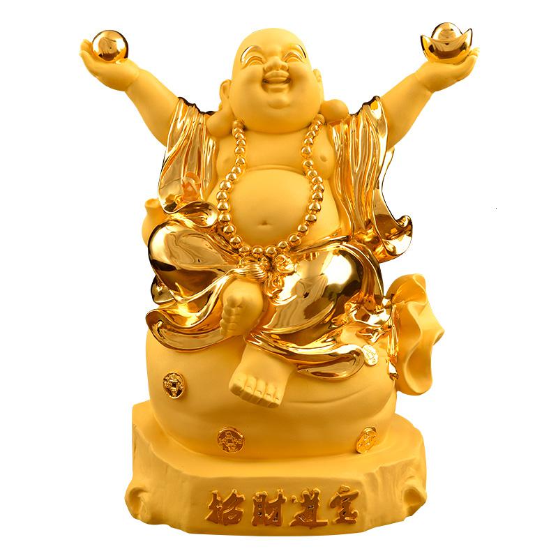 美帮汇弥勒佛现代简约工艺品家居客厅书房玄关摆件店铺开业礼品高清大图