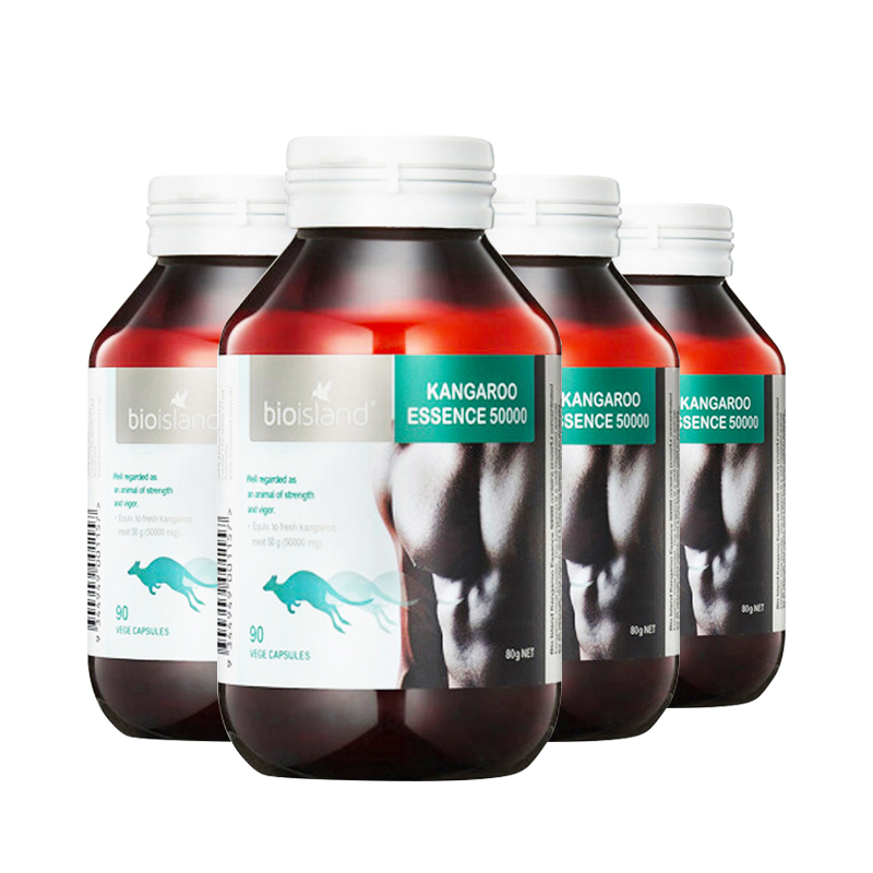 bio island 袋鼠精胶囊50000mg 90粒*4瓶装