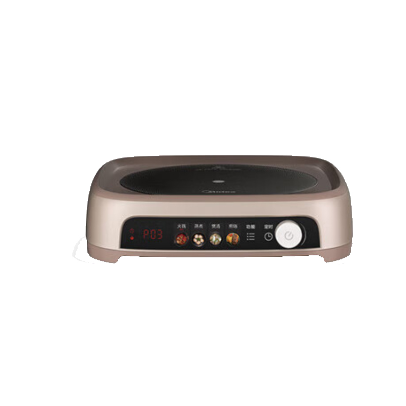 美的(Midea)电磁炉 电火锅IH加热速沸系列 家用火锅专用锅电煮锅 6.5L大容量 HGE22BF08