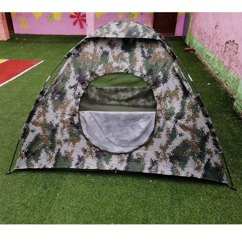 奥托多尔 单人迷彩帐篷 单层防雨帐篷 野外露营 荒漠迷彩 TSJ-XYJ020