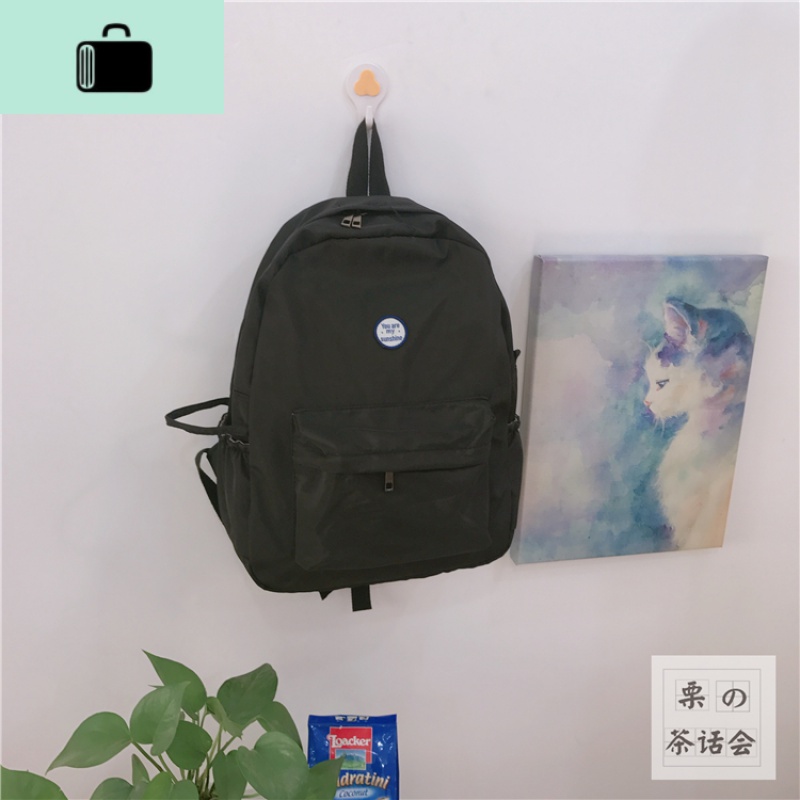 茶话会日系森系文艺背包少女小清新双肩包女生可爱萌高中学生书包NEWLAKE高清大图