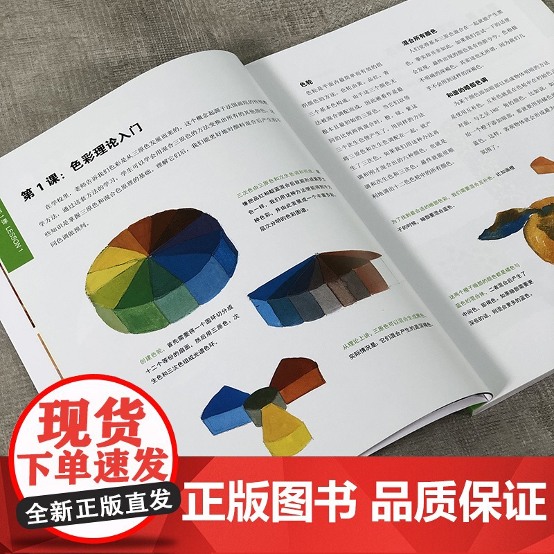 30天学会色彩 丙烯油画水彩上色规律27个色彩运用技巧基础色彩理论混色原理配色组合运用技巧基础入门技法教学 风景色彩基础高清大图