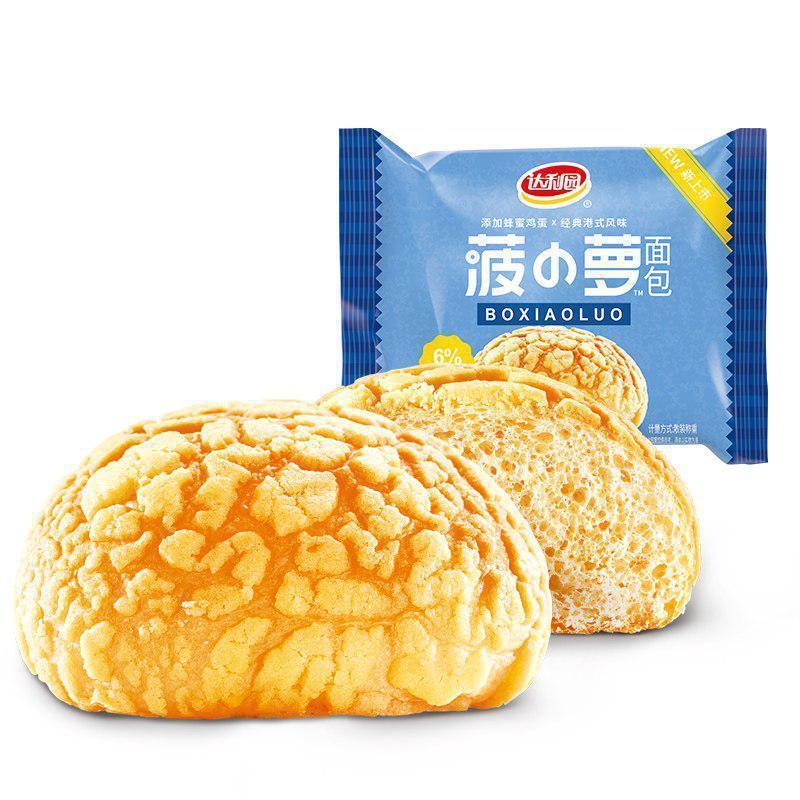 达利园菠小萝面包240g/包手撕散装营养小面包学生早餐食品