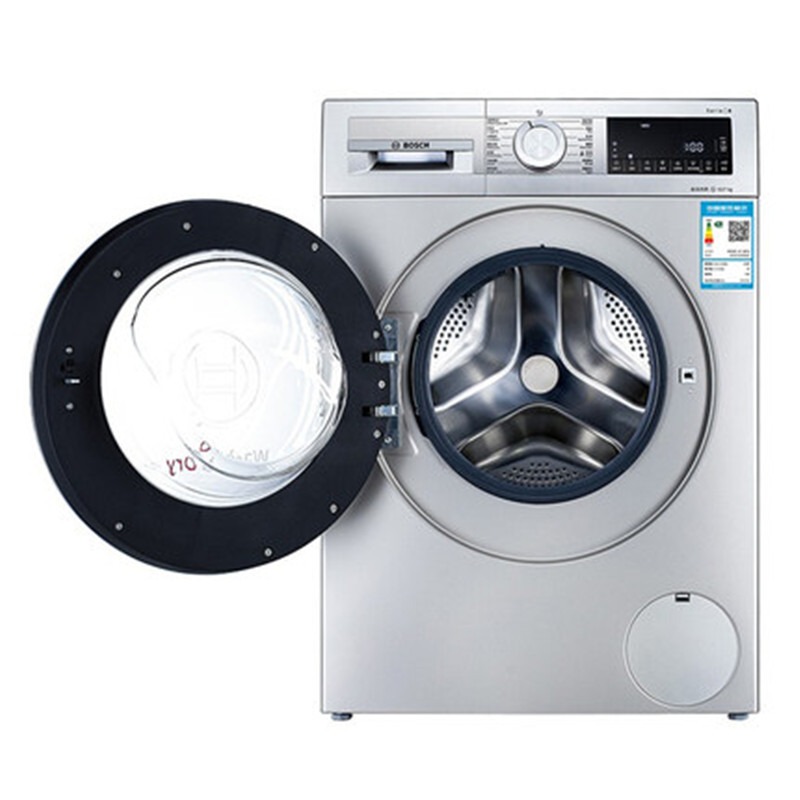 博世 WJUM45080W 4系10kg变频滚筒洗烘一体洗衣机热风除菌LED显示高清大图