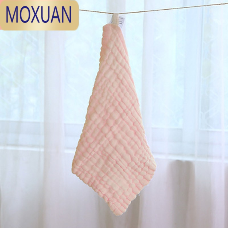 MOXUAN婴儿口水巾纱布毛巾宝宝用品儿童手帕新生幼儿超软洗脸小方巾