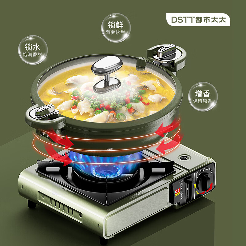 都市太太(Dstt)DSTC2401皇后·微压锅卡式气炉套装高清大图