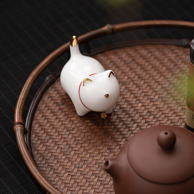 苏氏陶瓷(SUSHI CERAMICS) J0876 羊脂玉瓷茶宠 7.3*5.3*4cm (单位:个)高清大图