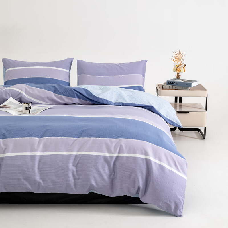 名都丽人 MDLR-A33 180*220cm 纯棉 单被套 (计价单位:件)白色高清大图