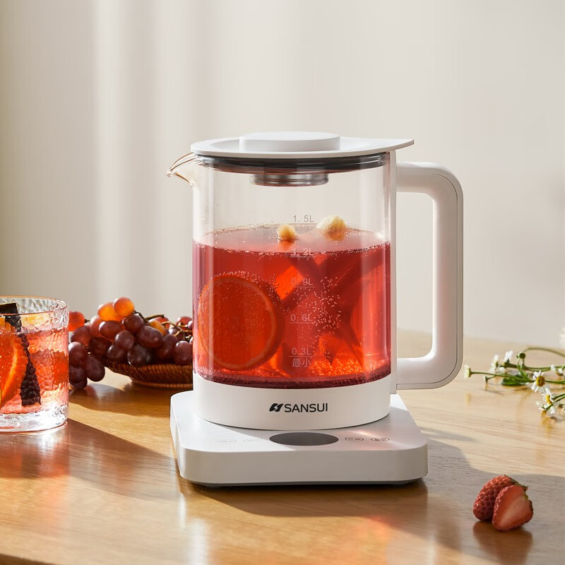 山水(SANSUI)1.5L多功能咖啡花茶养生壶(配滤网)KT-1837高清大图