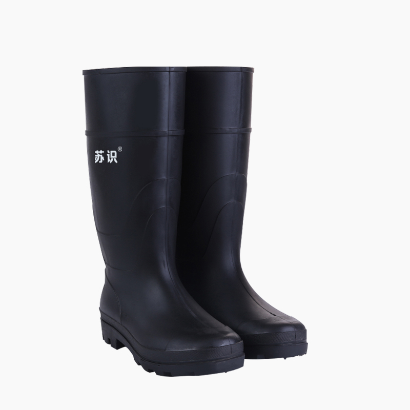 苏识 SS-3947 PVC 均码 高筒雨鞋(计价单位:双)黑色高清大图