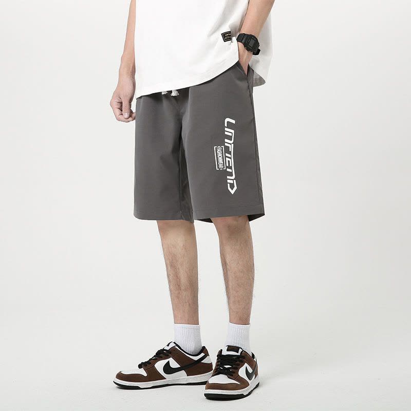 真维五分裤子男士休闲冰丝裤2022新款夏季薄款外穿百搭潮流运动裤图片