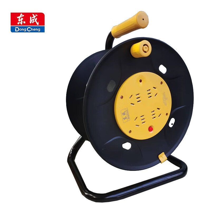 东成线盘插座电缆绕线卷线盘线轴拖线滚空盘方便易收纳超大功率保护卷