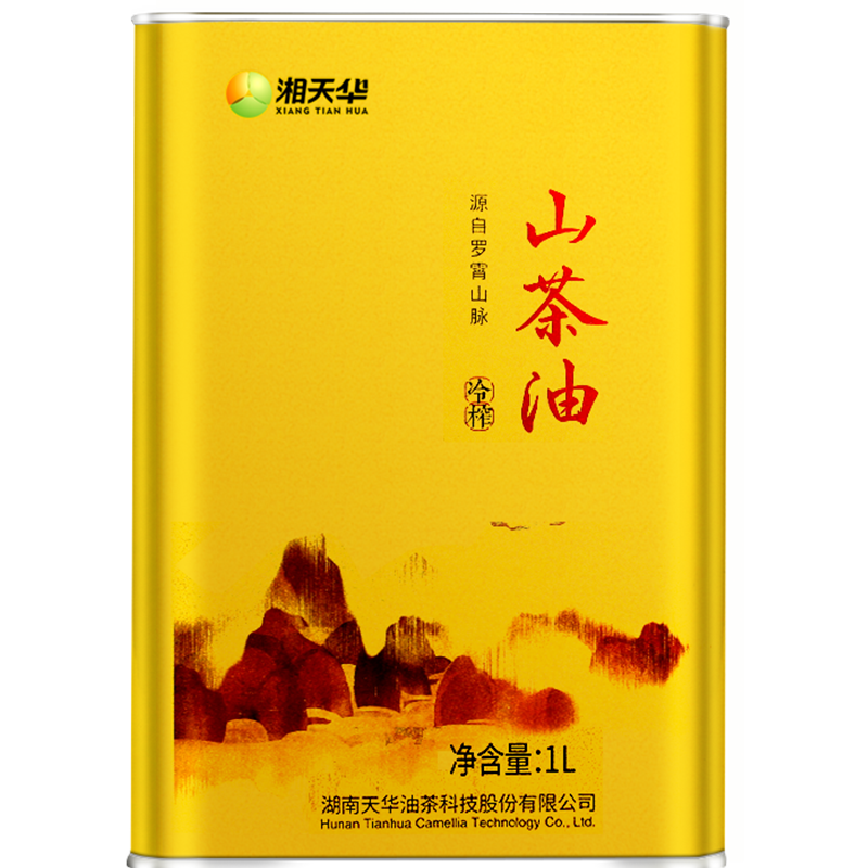 安仁县湘天华压榨一级纯山茶油马可铁罐1L FPARX0003