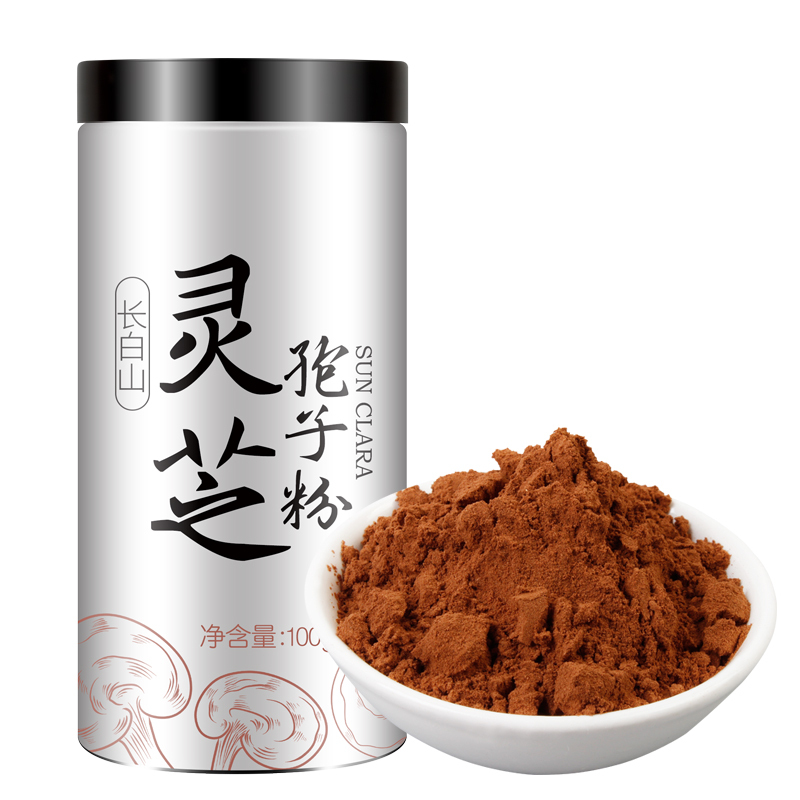 桑克拉(SUN CLARA)长白山灵芝孢子粉100g农家自产头道椴树林芝粉林芝袍子粉