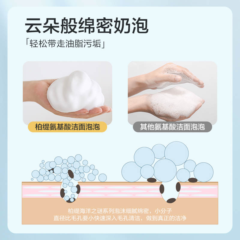 柏缇 氨基酸泡泡洁面慕斯 500ml(TT)高清大图