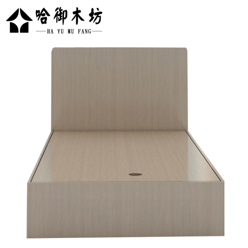 哈御木坊可定制板式高箱床带床垫1200*2000*400mm/套