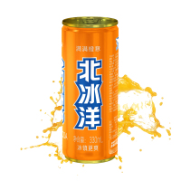 北冰洋 橙桔双拼网红汽水330ml*12听果汁混合碳酸饮料