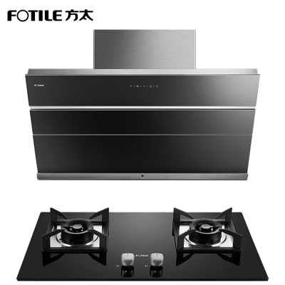 方太(FOTILE)19立方侧吸式近吸风魔方触控式抽油烟机燃气灶烟灶套餐 JQ22TS+HT8BE液化气