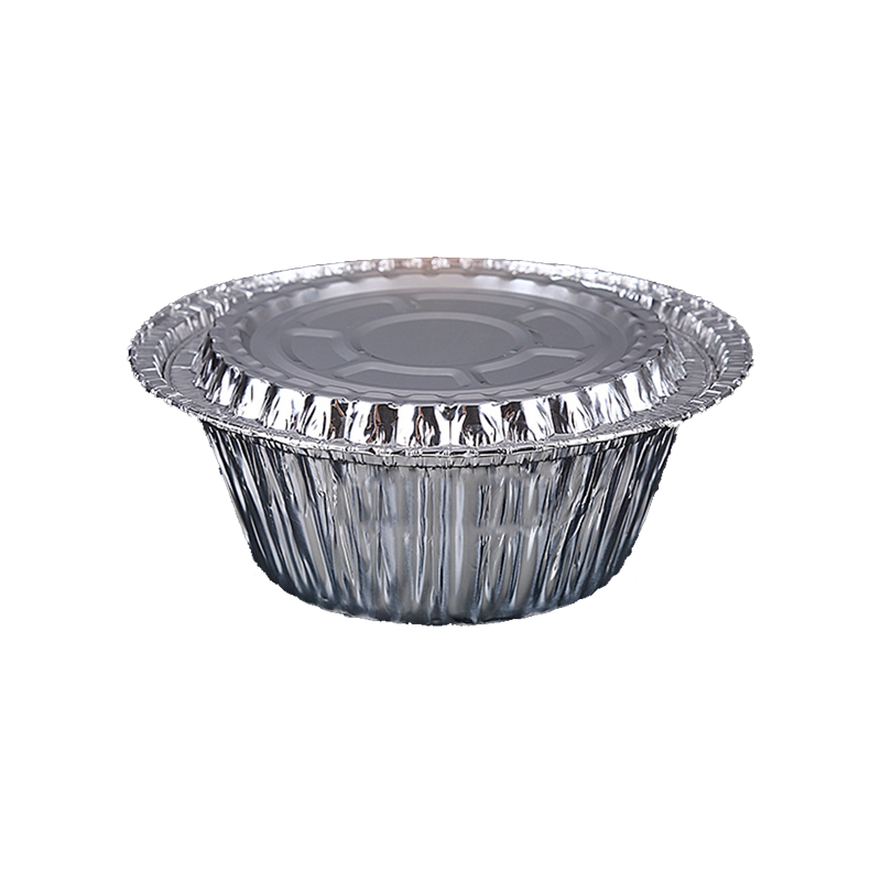 瓦图一次性锡纸碗煲仔饭圆形烧烤花甲粉打包锡纸盒带盖餐盒850ml1000