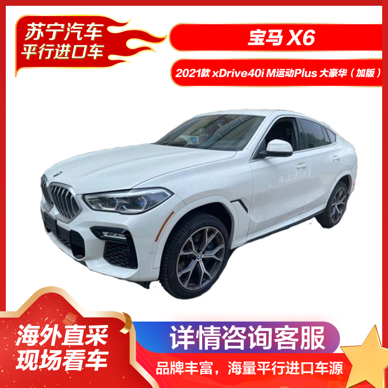 宝马X6 2021款 xDrive40i M运动Plus 大豪华(加版) SUV 新车 平行进口车 汽车 四驱 3.0T高清大图