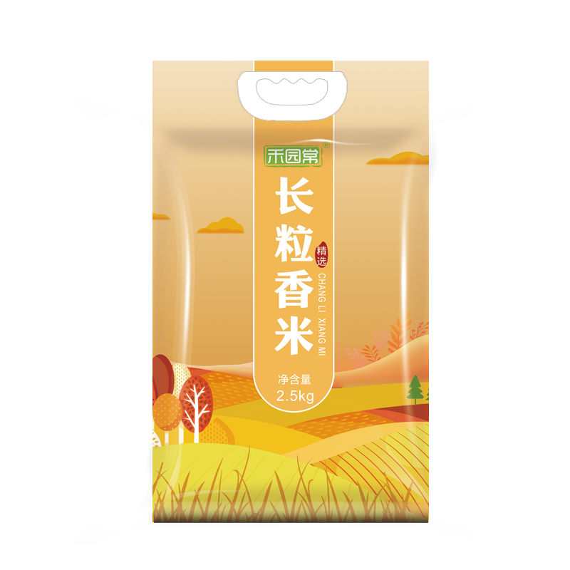 当季新米禾园常东北大米长粒香米2.5kg/5斤粳米软糯香甜优质热卖