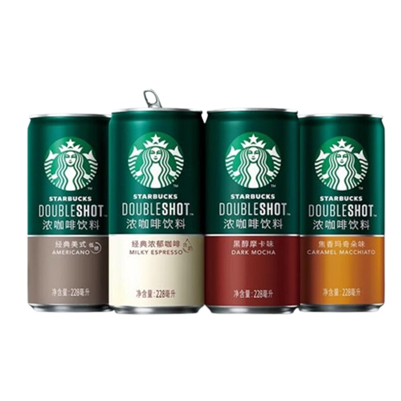 星巴克咖啡星倍醇浓咖啡罐装228ml*12罐(味道随机)高清大图