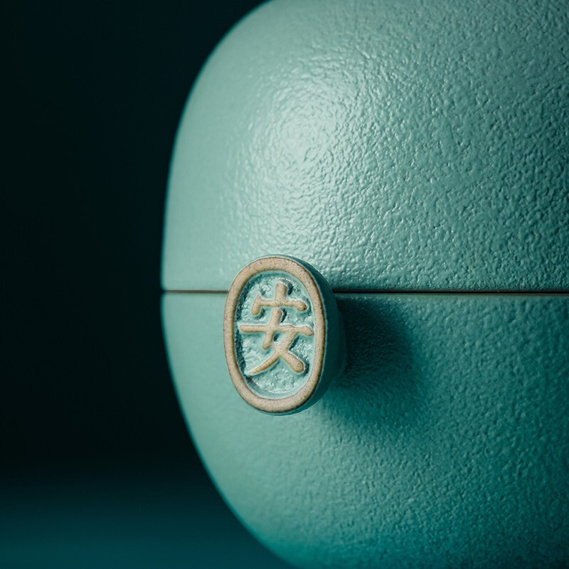 万仟堂(EDENUS) 平安客 快客杯湖绿釉(一壶一杯一茶巾一便携包)高清大图
