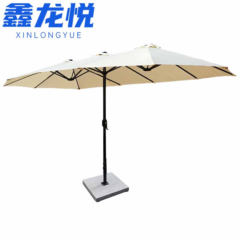 鑫龙悦 遮阳伞3.8米带60kg大理石底座套
