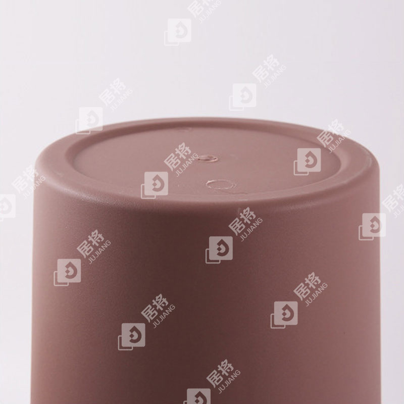 居将 JJ4022209 垃圾桶厨房客厅办公室垃圾箱创意垃圾筒纸篓 咖色大号高清大图