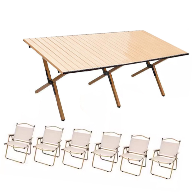 翼澜 户外桌椅 六椅 套高清大图